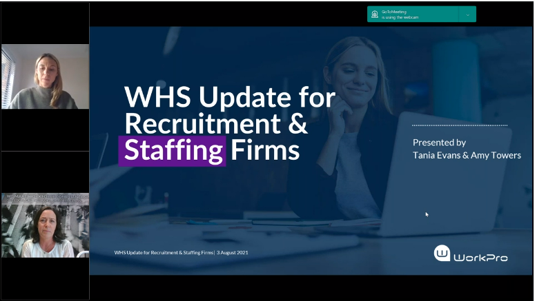 WHS Update for Recruitment & Staffing Firms 3/8/21