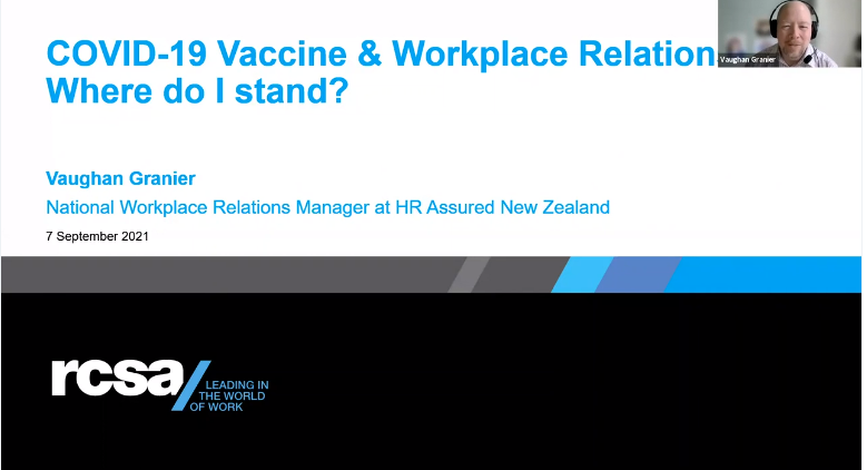 (NZ) COVID-19 Vaccine and Workplace Relations