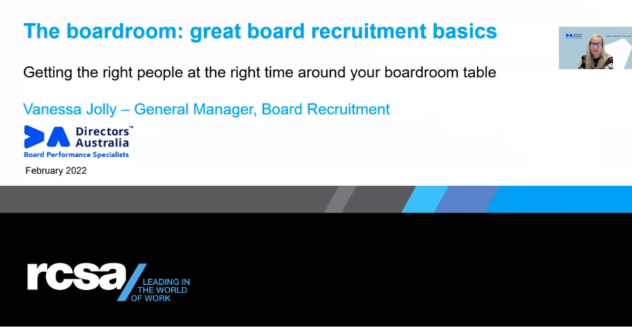 Great Board Recruitment Basics